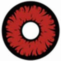 Sweety Red Sclera Contacts Angry Wolf (1 lens/pack)-Sclera Contacts-UNIQSO UK