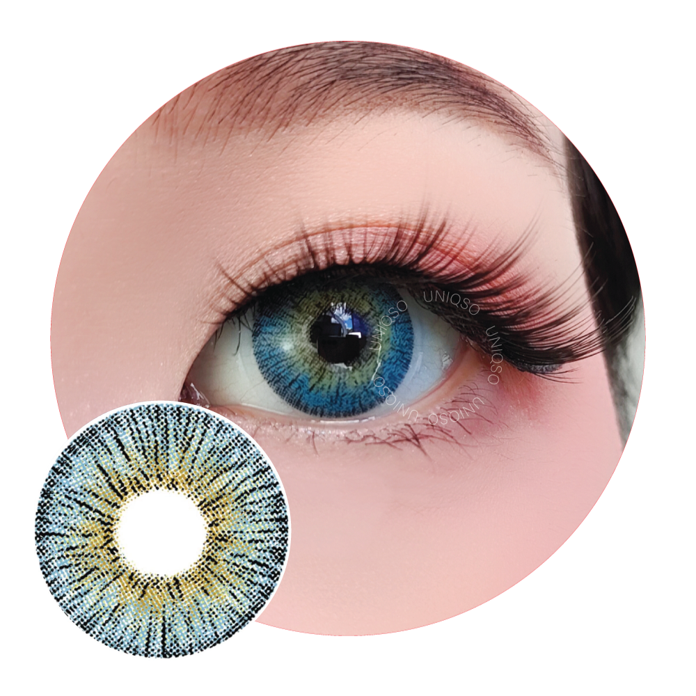 Sweety Retro Blue (1 lens/pack)-Colored Contacts-UNIQSO UK