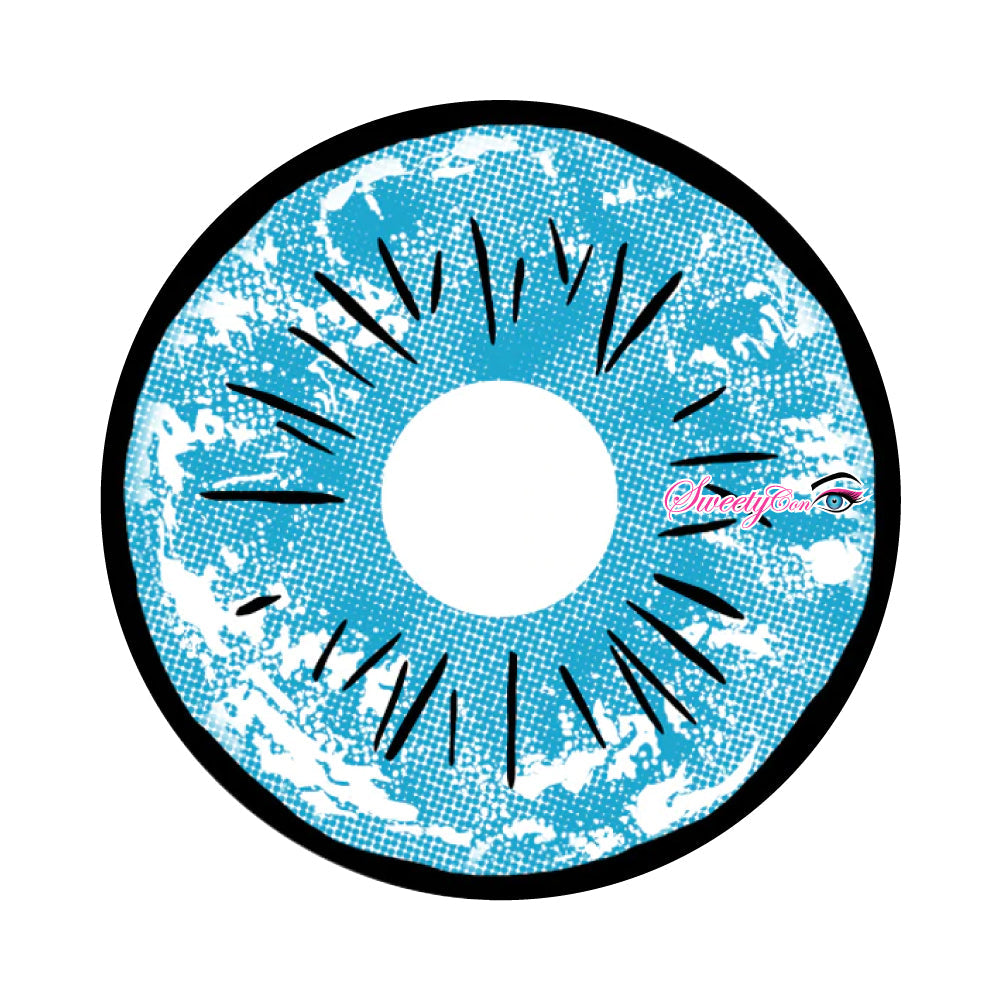 Sweety UV Glow Anime Satoru (1 lens/pack)-UV Contacts-UNIQSO UK