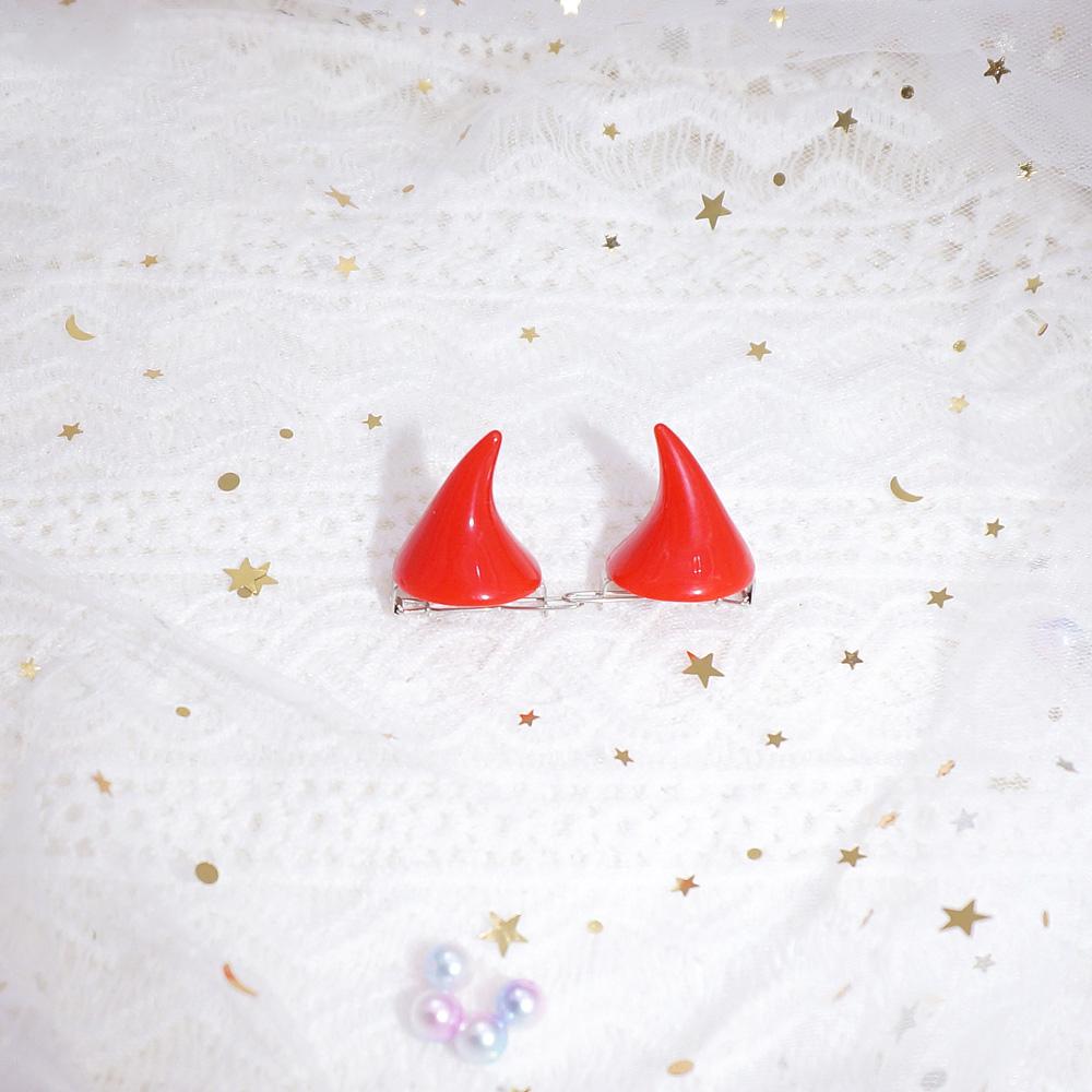 Devil Horn Hairpin Side Clip-Cosplay Accessories-UNIQSO