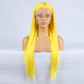 Tempting Yellow Front Lace Long Bangs-Lace Front Wig-UNIQSO UK