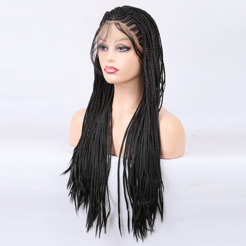 True Glam Braided Front Lace Wig-Lace Front Wig-UNIQSO UK