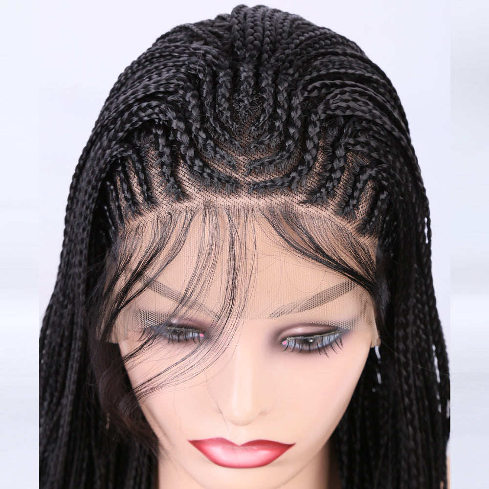 True Glam Braided Front Lace Wig-Lace Front Wig-UNIQSO UK