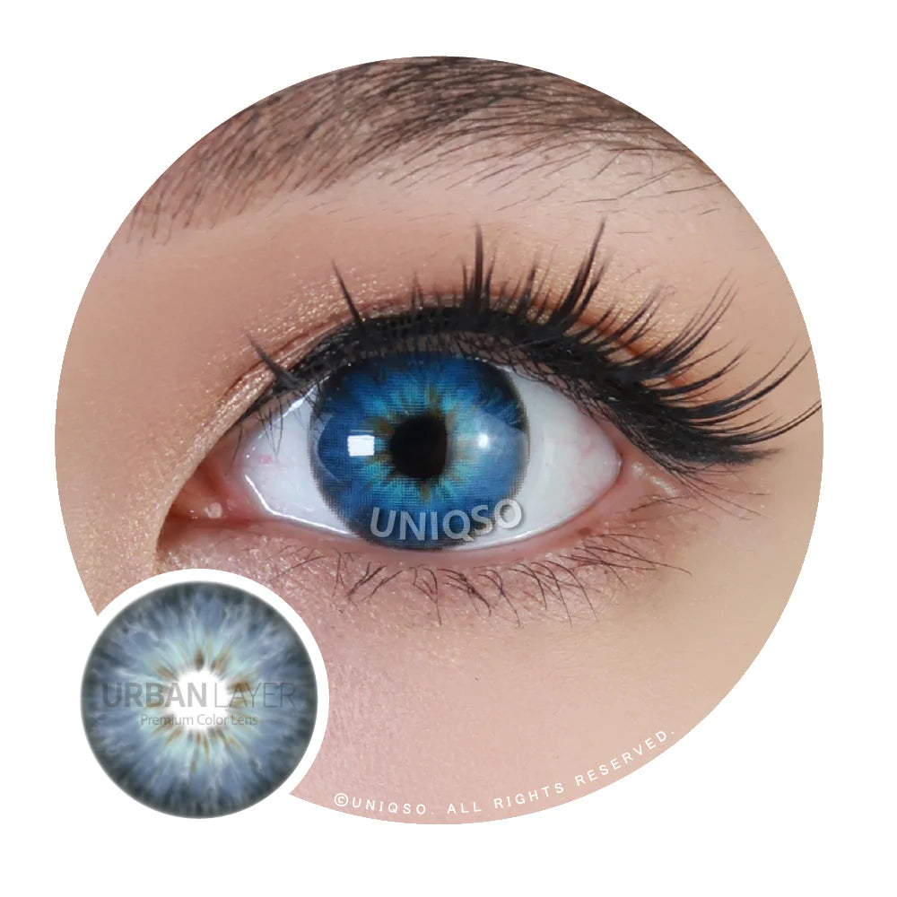 Urban Layer Jolie Blue (1 lens/pack)-Colored Contacts-UNIQSO UK