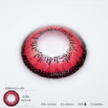 Western Eyes Dolly+ Red (1 lens/pack)-Colored Contacts-UNIQSO UK