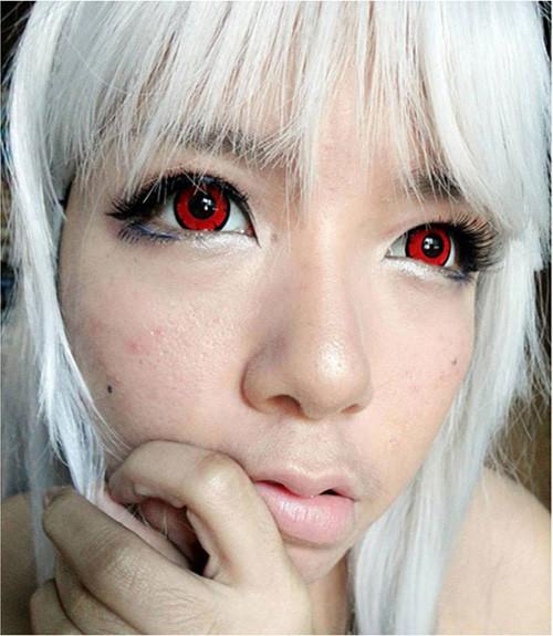 Western Eyes Twilight Red (1 lens/pack)-Colored Contacts-UNIQSO UK
