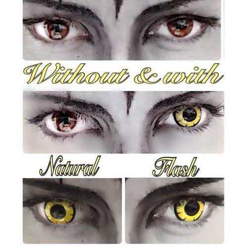 Western Eyes Twilight Yellow (1 lens/pack)-Colored Contacts-UNIQSO UK