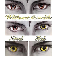 Western Eyes Twilight Yellow (1 lens/pack)-Colored Contacts-UNIQSO UK