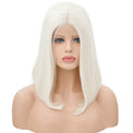 White Pearl Velvet Front Lace Bob Wig-Lace Front Wig-UNIQSO UK