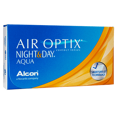 Air Optix Night & Day (3 lenses/pack)-Clear Contacts-UNIQSO