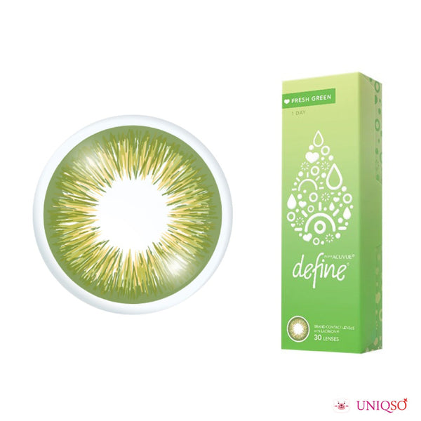 1-Day Acuvue Define Fresh Green (30 lenses/pack)-Colored Contacts-UNIQSO