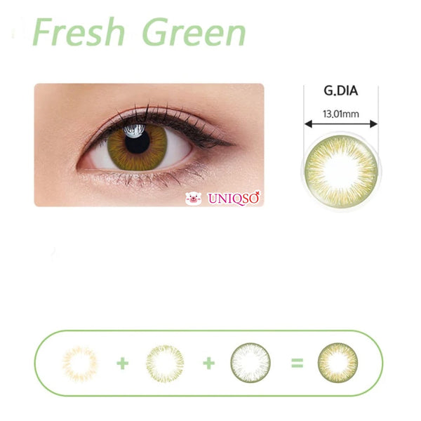 1-Day Acuvue Define Fresh Green (30 lenses/pack)-Colored Contacts-UNIQSO