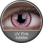 Phantasee UV Glow Crazy Lens Pink Jubilee (2 lenses/pack)-UV Contacts-UNIQSO