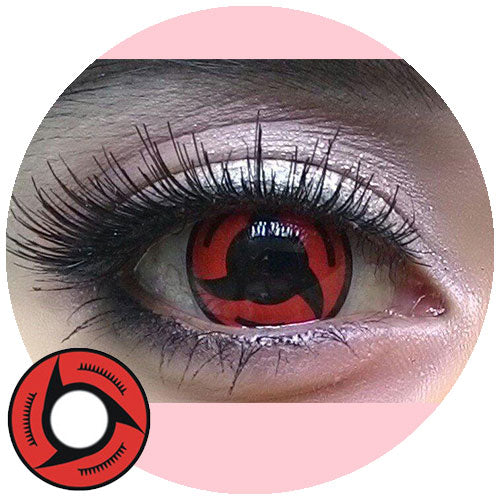 Sweety Sharingan Crazy Lens - RY115 (1 lens/pack)-Colored Contacts-UNIQSO