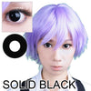 Sweety Crazy Solid Black (1 lens/pack)-Crazy Contacts-UNIQSO