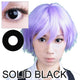 Coscon Crazy with Power - Solid Black (1 lens/pack)-Crazy Contacts-UNIQSO