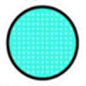 Sweety Crazy Cyan Mesh / Blue Screen with Black Rim (1 lens/pack)-Crazy Contacts-UNIQSO