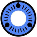 Sweety Blue Sharingan (1 lens/pack)-Colored Contacts-UNIQSO