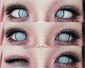 Sweety Crazy White Screen/Mesh with Black Rim (1 lens/pack) [Exp: 01/2026]-Crazy Contacts-UNIQSO