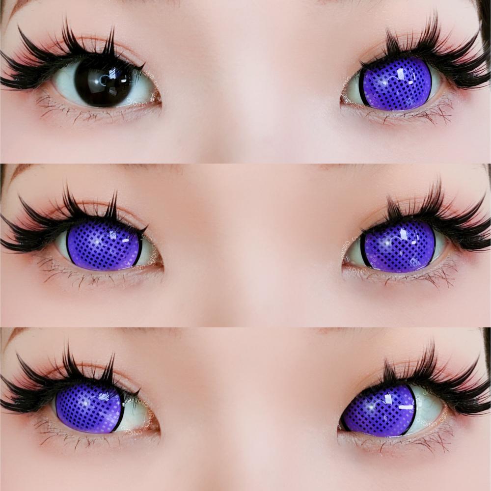 Sweety Mini Sclera Violet Mesh Rim (1 lens/pack)-Mini Sclera Contacts-UNIQSO