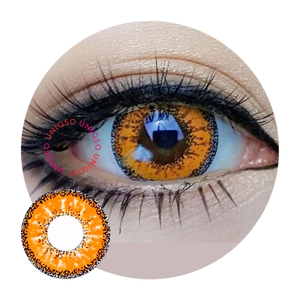 Kazzue Vivid Brilliant Orange-Colored Contacts-UNIQSO