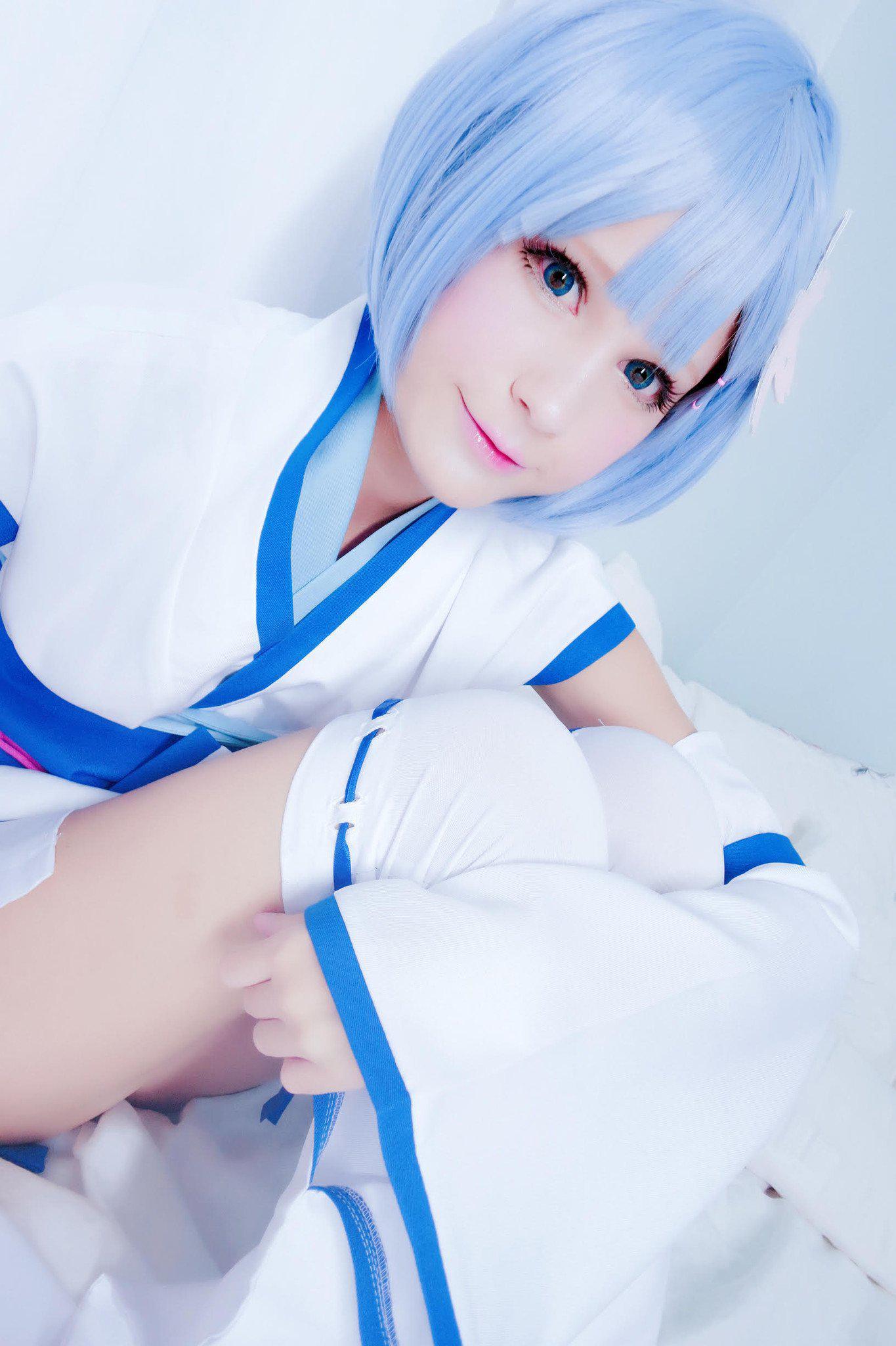 Cosplay Wig - Zero kara Hajimeru Isekai Seikatsu - Young Rem-Cosplay Wig-UNIQSO